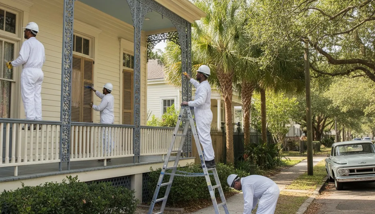 Painting contractors in New Orleans, LA providing professional interior and exterior painting services