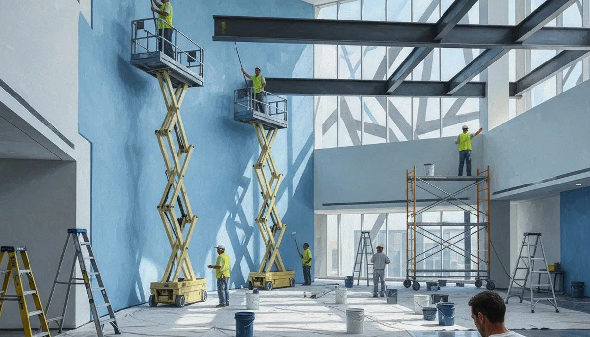 Commercial painting crew serving New Orleans, LA business properties with durable exterior coatings