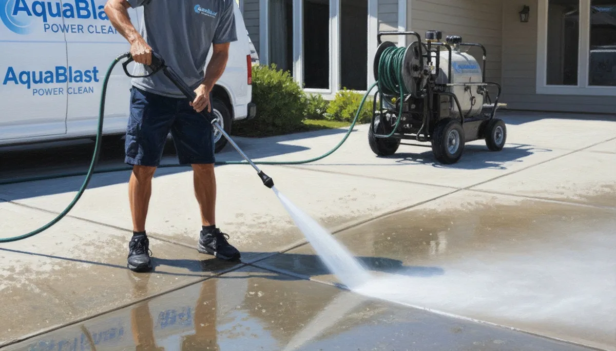 Concrete pressure cleaning in New Orleans, LA for driveways, patios, and walkways