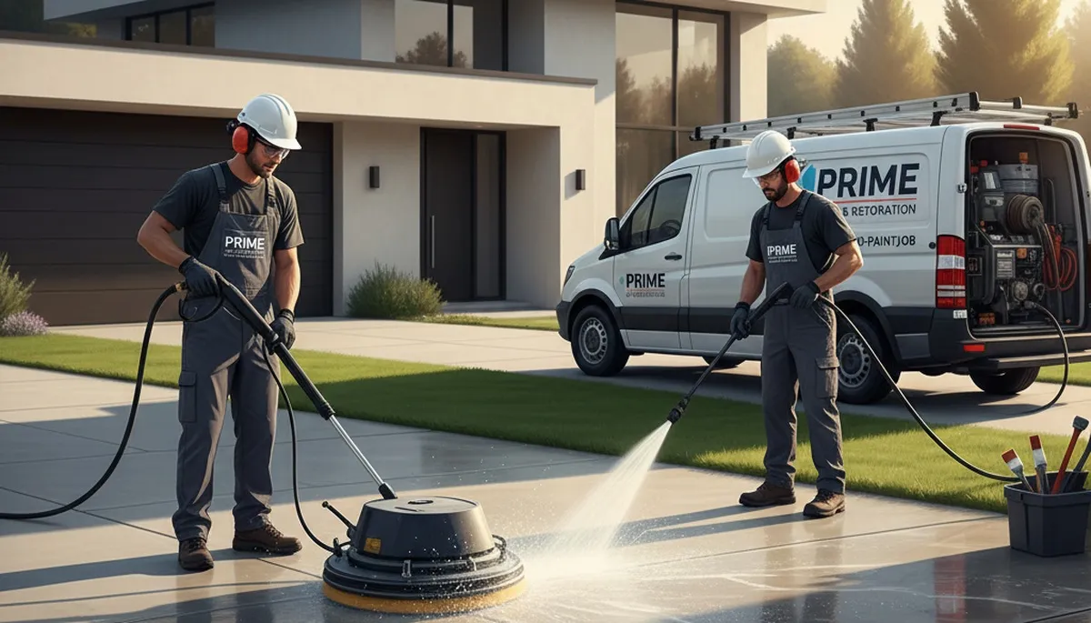 Concrete pressure cleaning for driveways and patios in New Orleans, LA