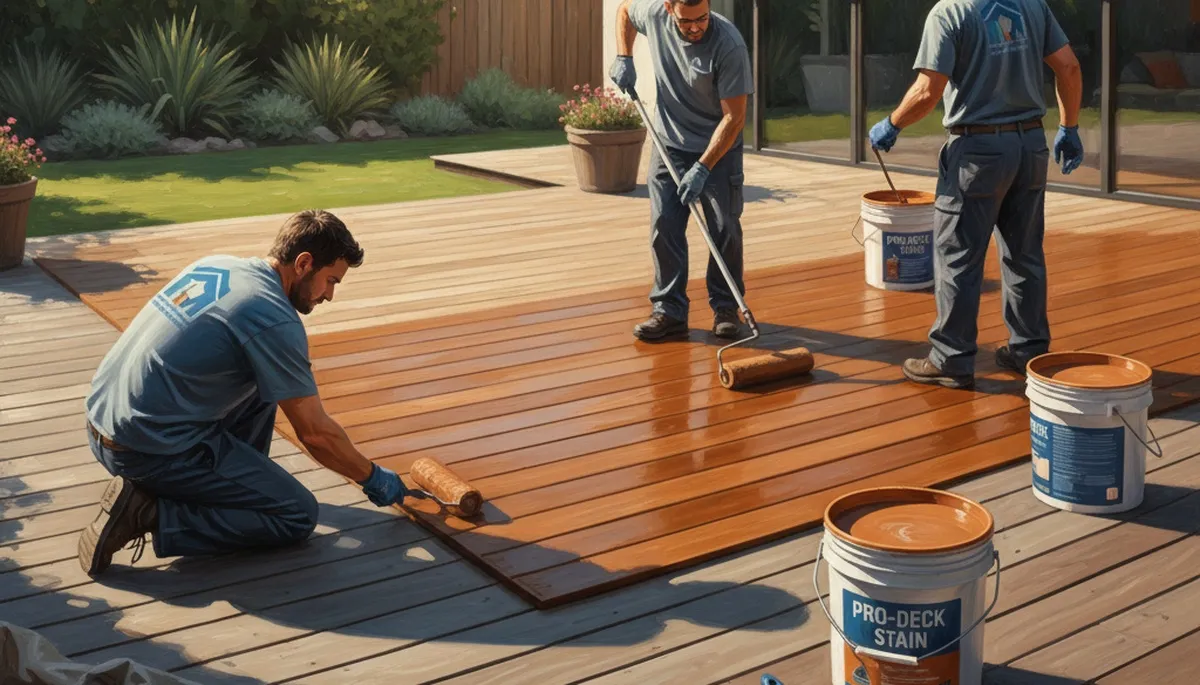 New Orleans deck painting with weather-resistant coating for wood protection and curb appeal
