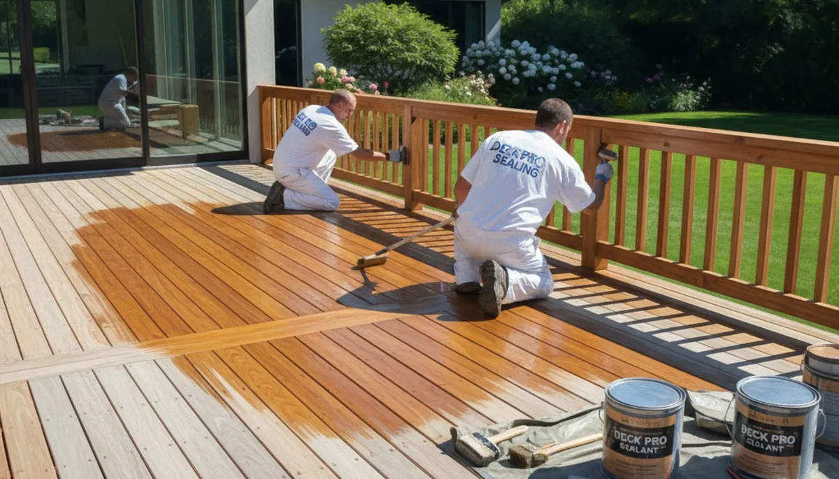 New Orleans deck sealing service protects wood from moisture, rot, and sun damage