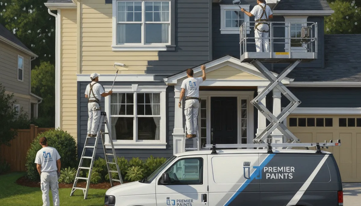 House painters in New Orleans, LA applying durable exterior paint for humid weather protection