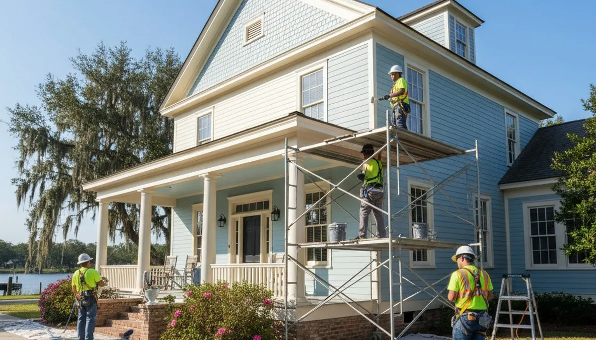Painting contractor in New Orleans, LA providing professional exterior house painting services