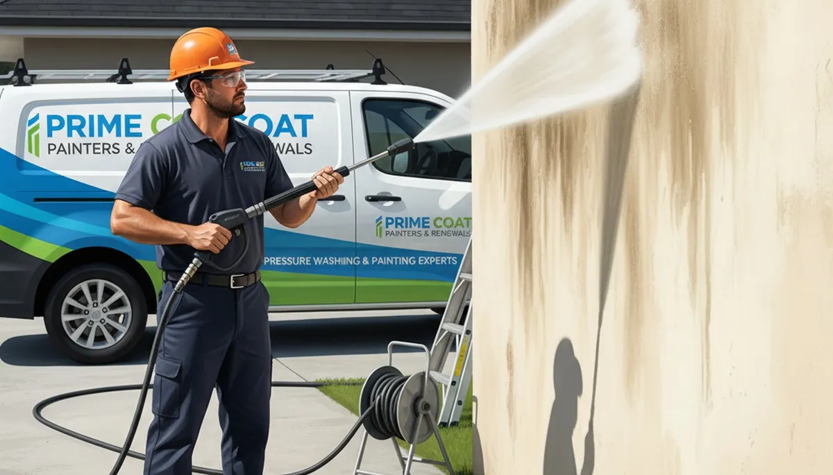 Pressure cleaning service in New Orleans, LA removes mildew and grime from exterior surfaces