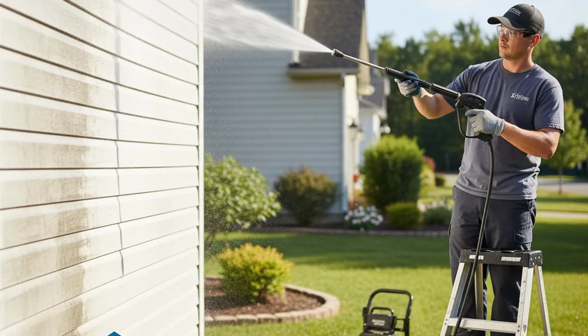 Vinyl siding pressure cleaning in New Orleans, LA for a cleaner, well-maintained home exterior